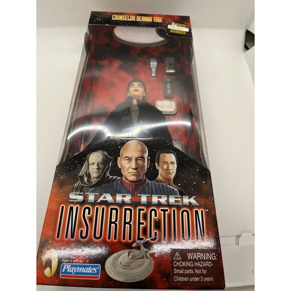 Star Trek Insurrection 9" Troi Action Figure Playmates - Sealed - Picture 9 of 9